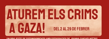Exposició: Aturem els crims a Gaza!