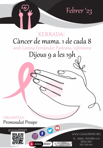 Xerrada: Càncer de mama. 1 de cada 8