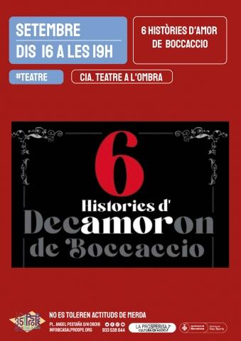 Teatre: 6 històries de Boccaccio